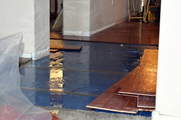 Professional Flood Damage Restoration technician working in Follansbee, WV